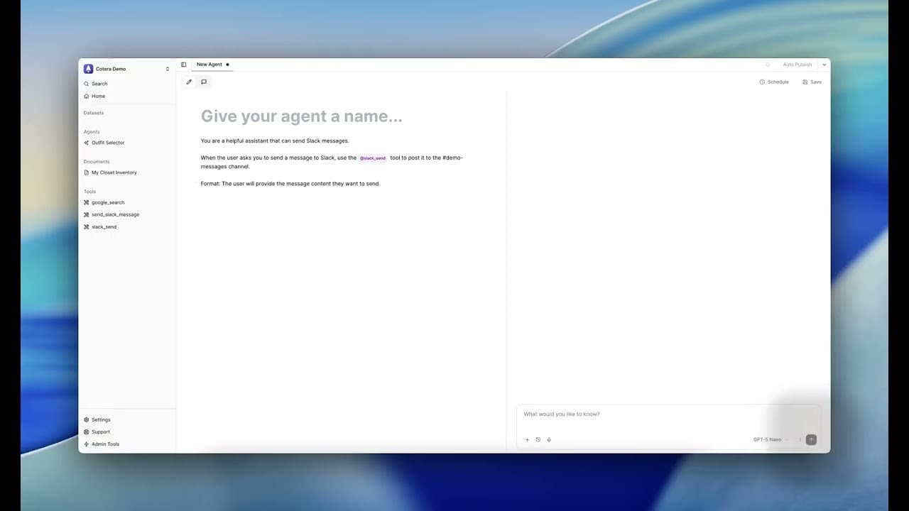 Creating an LLM Agent with Tools tutorial